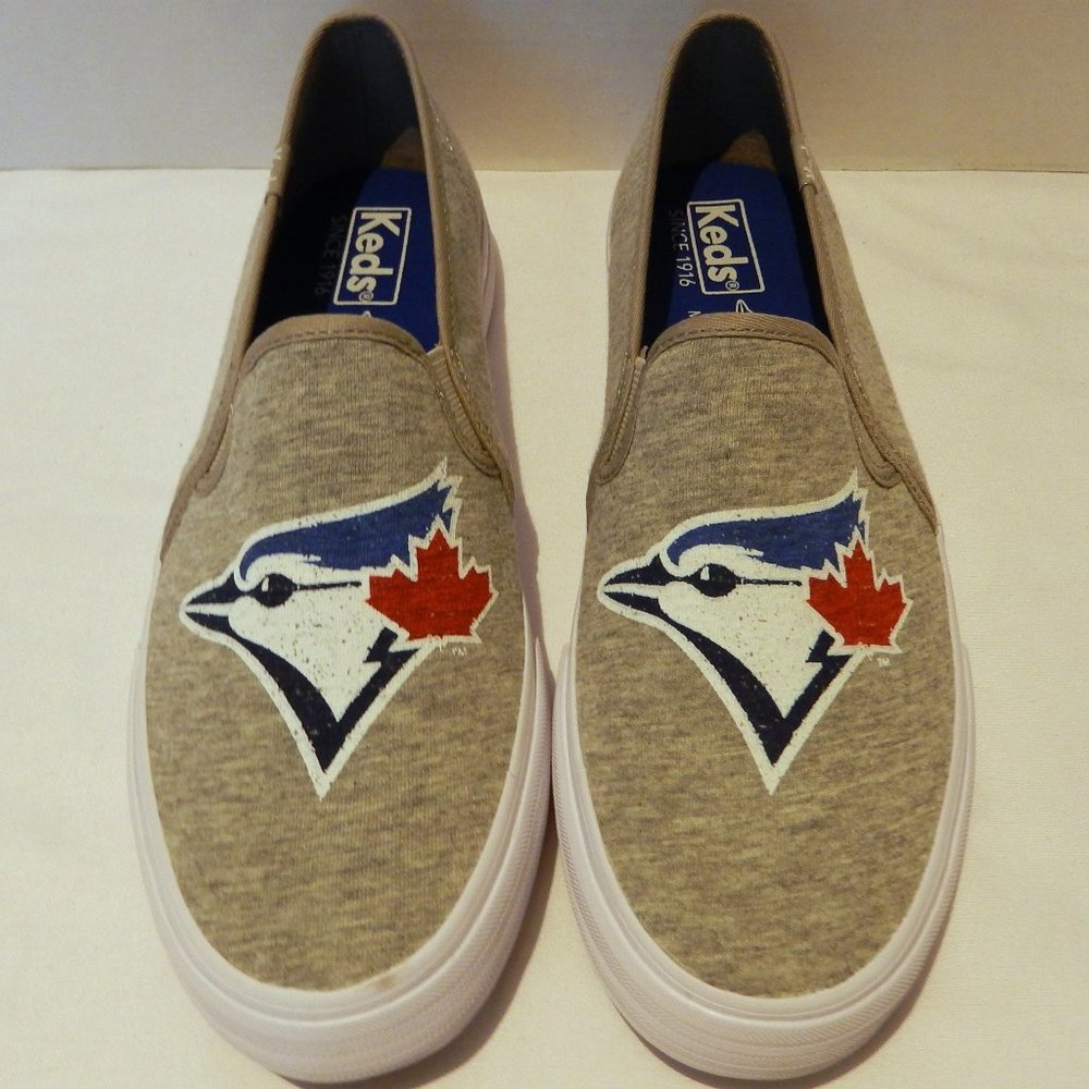 Keds MLB Blue Jays Grey Sneakers Women Size 8